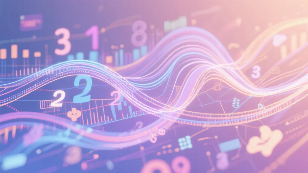 抽象的数据可视化，象征着数字模式和趋势